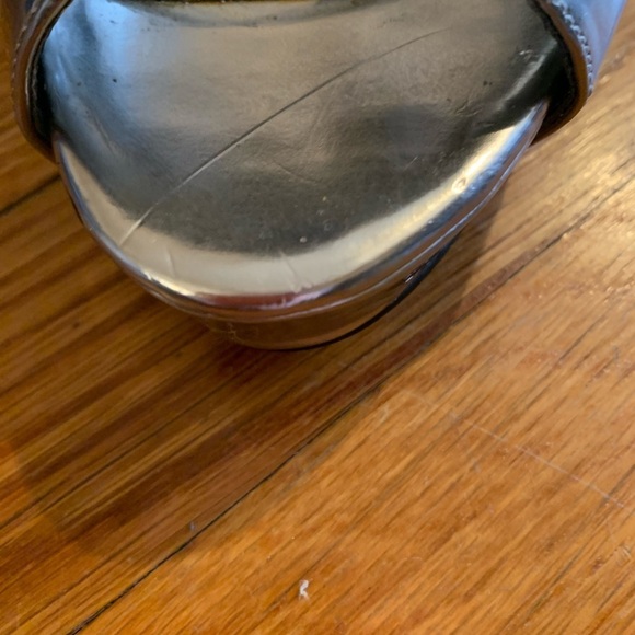 Guess Metallic Silver Strappy Heels - Picture 5 of 15